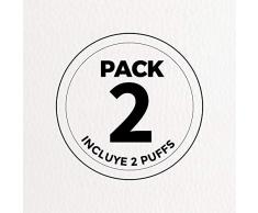 HAPPERS Pack 2 Puff Cubo Arcon Polipiel Indoor Blanco