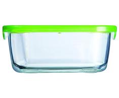 Luminarc KeepnBox - Recipiente Cuadrado con Tapa, 36 cl