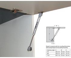 HAFELE 120N Hidráulico Amortiguador de Gas Resorte Soporte de Compresión para Puertas Armario Muelle Piston de Gas Para Muebles de Cocina Elevación Neumática Spring Lid Stay Potencia Paquete de 4