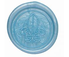 J. Herbin 35812t de cera, caja con 6 asas Hobby para pistola, blanda, color turquesa, color azure blue