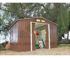 Caseta Cobertizo de Metal verde para Jardin Space Verde