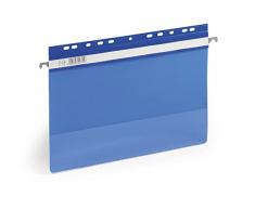 Durable 256106 - Ficheros para cajón archivador (50 unidades) color azul y transparente