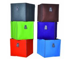 Leonardo 817401AQ - Caja de fieltro para almacenaje, color azul