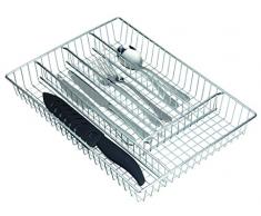 Kitchen Craft KCCUTLERY - Organizador de cubiertos (5 compartimentos, 36 x 25 x 4,5 cm)