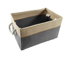 Cesta De Almacenamiento Rectangular Canasta De Fieltro Cesta De Almacenamiento Plegable Plegable Para Facilitar El Almacenamiento De Libros, Revistas, Almacenamiento De Juguetes, Cestas De Ropa, Etc.