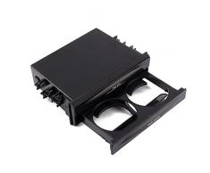 Universal Car Auto Double Din Radio Pocket Cd Radio Pocket Drink Cup Holder Caja de Almacenamiento