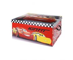 Caja aLmacenaje infantil de carton modelo cars
