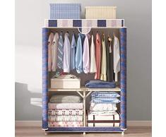 ZPEE Plegable Armario Modular para Colgar La Ropa,portátil Cube Armario Almacenamiento Multifuncional Impermeable Closet Ropa Organizador Ropero A 95x45x160cm