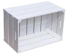 Caja kolli Altes Land® Blanca Fruta (Elfriede 54 cm x 35 cm x 30 cm/cajón-estantería Manzana Caja Caja de Madera Estantería - Portacajas Caja