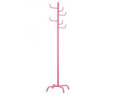 Premier Housewares Perchero de pie metálico, color rosa