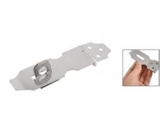 Candado de seguridad para puertas armario tono plateado aldaba para candado grapas 10,41 cm
