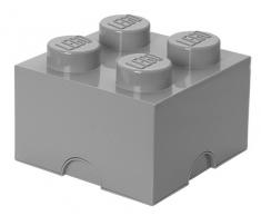 LEGO LEGO-40031740 Ladrillo de Almacenamiento de 4 espigas, Caja de almacenaje apilable, 5,7 l, Gris, Color Medium Stone Grey (40031740)