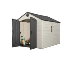 Caseta cobertizo resina jardin lifetime 6405