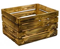 Kistenkolli Altes Land Juego de 4 Massive Fruta (Manzana Caja Vino Caja de Madera Multiusos + + + 49 x 42 x 31 cm