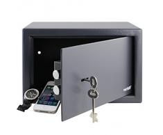 HMF 49200-11 Caja Fuerte Cerradura De Doble Paletón, 31 x 20 x 20 cm , antracita