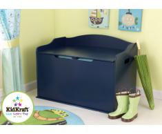 KidKraft 14959 Baúl infantil de juguetes de madera Austin - azul purpúreo