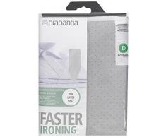 Brabantia - Funda protectora para mesa de planchar, Gris (Metallizzato), 135x45 cm, 1 unidad
