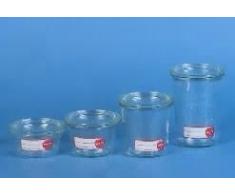 Weck 742802 - Bote para conservar Alimentos (4 Unidades de 0,5 l), Color Transparente