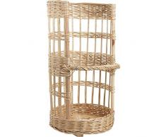 Aubry Gaspard porteuse panera de Mimbre, diámetro 38 cm