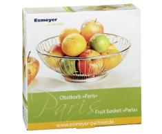 Esmeyer 306-002 Paris - Panera y frutero (varillas de acero inoxidable, acero inoxidable 18/10, apta para lavavajillas, 25 x 8,5 cm)