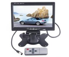 BW 17,78 cm TFT pantalla LCD a Color de 2 entrada de vídeo de visión trasera para coche reposacabezas Monitor DVD VCR + LED Monitor de visión trasera para coche resistente al agua para cámara de vídeo de Color 120 ¡ã