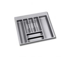 EMUCA - Cubertero Recortable para cajón, Bandeja para Cubiertos cajón Ancho módulo 60cm