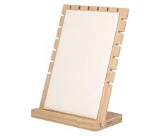 Organizador de joyería de Madera, Collar y Soporte de exhibición de Pulsera，Soporte de exhibición Colgante(02)