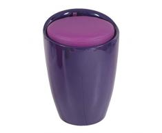 LSXIAO Hojaldre De Taburete Taburete De Baño Cesto De La Ropa Silla Redonda con Almacenamiento Carcasa Exterior Resistente Asa Portátil Fácil De Mover Asiento De Salón, 12 Colores
