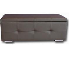 Ventadecolchones Baúl Tapizado Selene 121 x 46 x 42 DE Alto (Patas + 4cm) Color wengue con Patas Antideslizantes