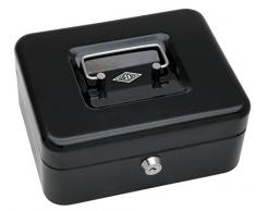 Wedo 145221H - Caja de caudales con clip, talla 2 (20 x 16 x 9 cm), negro