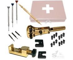 Gran kit de herramientas S1 Deluxe SWISS GUARD en estuche para relojero