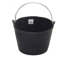 Fiel Kanguro 10010100 Cubo Obra Plastico Italiano 10 litros, Negro, 10 l