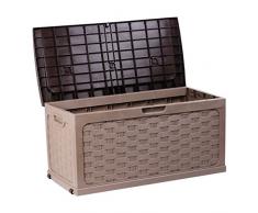 Catral 63010029 - Baúl de ratán con asiento, 117 x 56 x 58 cm, color beige