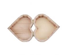 Morza En Forma de corazón Caja de Madera joyería de Maquillaje del Regalo de Boda Cajas de Almacenamiento de contenedores Anillo Pendientes turística Rangement Organizador de Madera