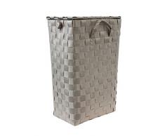 Equipstore 32673 - Cesto para la colada, polipropileno trenzado, 22 x 70 x 57 cm, color marrón