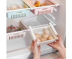 Organizador de cajón para nevera, 1 unidades, caja de almacenamiento retráctil para refrigerador, estante para nevera, caja de almacenamiento,pequeño