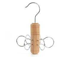 Hangerworld Percha para 6 Pañuelos o Corbatas Ahorra Espacio Madera Premium Ahorra Espacio