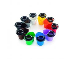 Maya 09050 - Cubo con Escurridor Ovalado, 15 L, Rojo