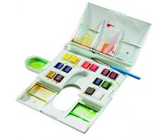 Winsor & Newton Cotman Caja plástica compacta acuarela, 14 medio Godets