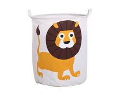 Dooxi Impermeable Plegable Sucia Cestos para la colada Caja de Almacenaje con Asas Dibujos Animados Cestas de Almacenamiento para Guardar Juguetes