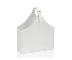 ANDREA HOUSE Revistero Efecto Piel Blanco