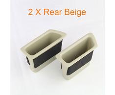 Negro/Beige parte delantera y mango de la puerta trasera caja de almacenaje para XC60 coche Contenedor Soporte Bandeja accesorios 2014 – 2017