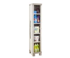 Keter Excellence Armario con una Puerta, Arena/Gris, 182 x 33 x 45 cm