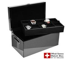 Caja guarda relojes Official Geneva Twenty Carbon para 20 relojes