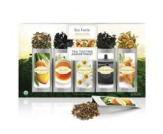 Surtido Clásico Tea Forté SINGLE STEEPS Té de Hojas Sueltas, Caja de Té Surtido Variado, 15 Bolsitas de Un Solo Uso – Té Verde, Té de Hierbas, Té Negro