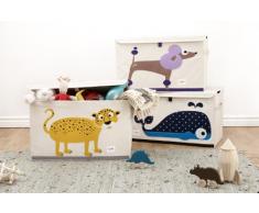 3 Sprouts Ballena - Arcón juguetes, unisex