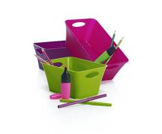 Rotho Living - Caja de almacenaje, polipropileno, verde, 5 L