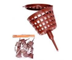 Abono de cesta con pin y tapa pequeño 3,5 cm diámetro 10 Pack 61047