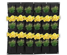 JYCRA 36 Bolsas de plantación con Bolsillos, para Colgar en la Pared, Maceta de jardinería, Bolsa Vertical para Cultivo de Flores, Bolsas para Patio, balcón, jardín, decoración al Aire Libre