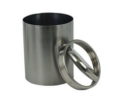 Kela 21382 - Cubo de la basura para mesa y baño, acero inoxidable, 7 L, color plateado